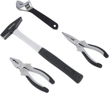 Carica l'immagine nel visualizzatore di Gallery, Amazon Basics 32 pezzi Set di utensili per la casa, Nero/Grigio