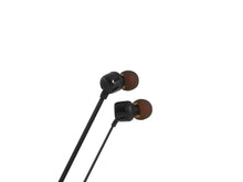 Carica l'immagine nel visualizzatore di Gallery, JBL Premium In-Ear cuffie con microfono, cavo piatto con telecomando universale Modello T110 Model T110 Nero