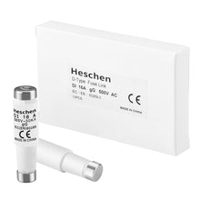 Carica l'immagine nel visualizzatore di Gallery, Heschen Collegamenti di fusibile neozed in ceramica, Link fusibile tipo DI, 16A 500VAC, tipo gG, per la protezione di ca
