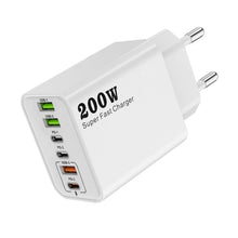 Carica l'immagine nel visualizzatore di Gallery, Caricatore USB C 200W GaN 6 Porte per MacBook Pro Air, iPhone 16 15 14