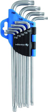 Carica l'immagine nel visualizzatore di Gallery, Högert Technik - Set Chiavi Chiavi a Brugola Lunghe, Kit Chiave, Misure da T10 a T50 Set, Acciaio Cromo-Vanadio Set Resi