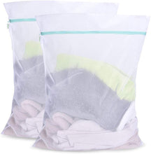 Carica l'immagine nel visualizzatore di Gallery, OTraki Sacchetti per Lavatrice, 60 X 80 cm Borsa Lavanderia con Cerniera Sacchetti Biancheria Lavatrice Grande Sacco Lavanderia per Camiceria, Calze, Intimo e Vestiti Borse di Lavaggio(2 Pezzi)