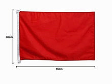 Carica l'immagine nel visualizzatore di Gallery, AZ FLAG Bandiera Nautica Monocolore Rosso 45x30 cm Anelli Plastica
