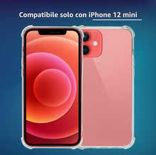 Carica l'immagine nel visualizzatore di Gallery, Cover Trasparente per iPhone 12 Mini, Custodia Resistente in TPU, Anti Urto con Angoli Rinforzati, Protezione Bordi e An