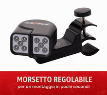 Carica l'immagine nel visualizzatore di Gallery, Grillfürst Universal LED Grill Light - Luce per Griglie BBQ - Luce per Maniglie - Due Teste Luminose orientabili - Luce 