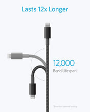 Carica l'immagine nel visualizzatore di Gallery, Anker cavo lightning Premium in Nylon 1 m, Certificato Apple MFi