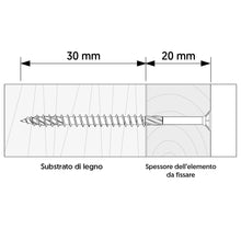Carica l'immagine nel visualizzatore di Gallery, KLIMAS - Viti per legno Torx per pannelli truciolari, viti a testa svasata, per terrazze, viti universali per il montagg