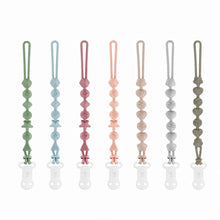 Carica l'immagine nel visualizzatore di Gallery, PandaEar Catenella Portacuccio in Silicone, Clip per Ciuccio Set da 7