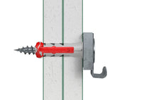 Carica l'immagine nel visualizzatore di Gallery, Fischer Kit Appendi Specchi Con Tasselli Duopower per Fissaggio su Muro o Cartongesso, SKL-M 45490