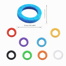 Carica l'immagine nel visualizzatore di Gallery, chiave Set Colorati cap, Flessibile Cover per Identificazione Facile Chiave di Porta - 8 Colori