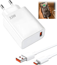 Carica l'immagine nel visualizzatore di Gallery, Caricabatterie rapido da 33 W per Xiaomi, con cavo USB C da 1.5 m, per adattatore da 33 W per Xiaomi Redmi Note 14 Pro,1