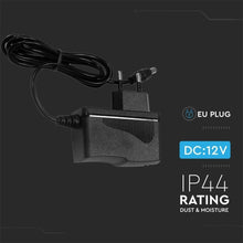 Carica l'immagine nel visualizzatore di Gallery, Alimentatore in Plastica 18W 12V 1,5A Plug&amp;Play con Jack 2,1 Colore Nero IP44