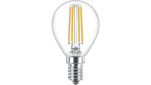 Carica l'immagine nel visualizzatore di Gallery, Philips LED Lampadina a Filamento Sfera, Equivalente a 60W, E14, Luce Bianca Calda