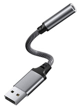 Carica l'immagine nel visualizzatore di Gallery, Mepsies Adattatore Audio USB a Jack 3,5 mm, Adattatore USB a Audio AUX Jack