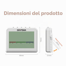 Carica l'immagine nel visualizzatore di Gallery, GRIFEMA GA2901, Termometro Igrometro Digitale, Igrometro Umidità Casa con Retroilluminazione, Registrazione Max/Min, Oro