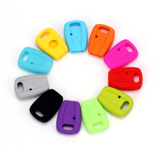 Carica l'immagine nel visualizzatore di Gallery, Cover Guscio Chiave Compatibile con Fiat 600 Panda Idea Doblò Cinquecento Stilo Punto 188 Silicone Gomma 1 Tasti Portach
