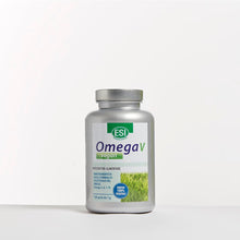 Carica l'immagine nel visualizzatore di Gallery, ESI, Omega V Vegan, Integratore Alimentare di Acidi Grassi Omega 3, 6, 7, 9 con Olio di Semi di Lino, Contribuisce ai No