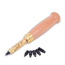 Carica l'immagine nel visualizzatore di Gallery, Perforatrice Automatica,Punzone Utensili in Pelle,6 Punte di Dimensioni,Strumento Pelle Punzoni Coltello per la Lavorazi