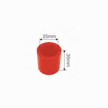 Carica l'immagine nel visualizzatore di Gallery, Simoni Racing ARTC Kit Pop-off con Mini Filtro Nero 25 mm e Cup Stopper Rosso, per Abarth 500 595 Grande Punto e Alfa Ro