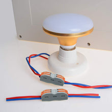 Carica l'immagine nel visualizzatore di Gallery, CESFONJER Compact Connettore, Morsettiera a Barra di Pressione Bilaterale a 4 fori, Grigio Conduttori Assortiti Connetto