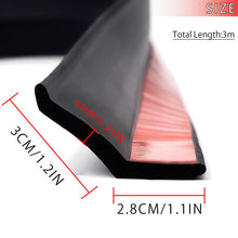 Carica l'immagine nel visualizzatore di Gallery, Guarnizione Porta Garage 3m Guarnizione Basculante Autoadesive Garageguarnizione Soglia Porta Garage Universale Con Chio