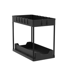 Carica l'immagine nel visualizzatore di Gallery, Meltrck 2 Pezzi Organizer Sottolavello Cucina 2 Livelli, Scaffale Estraibile per Lavello, Portaoggetti Sottolavello con 