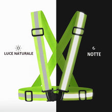 Carica l'immagine nel visualizzatore di Gallery, 4R Quattroerre.it 4090 Bretelle Riflettenti Omologate EN471 per Moto, Bici, Monopattino e Running, Alta Visibilità Regol