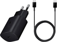 Carica l'immagine nel visualizzatore di Gallery, Samsung Caricatore USB C, adattatore CA 25W Ultra Rapido, Ricarica Rapida, Samsung Caricabatterie Originale, con cavo, N