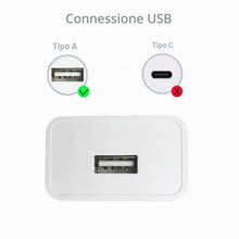 Carica l'immagine nel visualizzatore di Gallery, Caricabatterie USB 5V/2A 10W, 2 Pezzi Alimentatore Caricatore USB Presa Spinotto Compatibile con Cuffie,Smartphone,Orolo