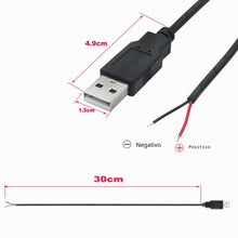 Carica l'immagine nel visualizzatore di Gallery, RUNCCI-YUN 6Pcs Connettore maschio USB 2.0,connettore usb a saldare,Spina USB Cavo nudo a 2 pin cavo Pigtail fai da per 