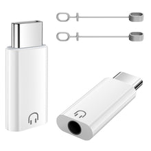 Carica l'immagine nel visualizzatore di Gallery, TiMOVO Adattatore da USB C a Cuffie Audio da 3,5 mm, Bianco