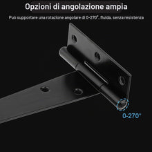 Carica l'immagine nel visualizzatore di Gallery, HOTUT Cerniere a T per carichi pesanti, 4 cerniere pieghevoli da 150 mm, a forma di T con 28 viti, cerniere triangolari 