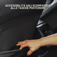 Carica l'immagine nel visualizzatore di Gallery, Set Fodere Auto Panchina Frazionabile 60/40 Nero Airbag ISOFIX