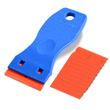 Carica l'immagine nel visualizzatore di Gallery, Ehdis Raschietto e 10 Lame in plastica, Razor Blade Spatola, Rimozione Adesivo in plastica, Rimozione della Colla in Vin