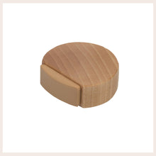 Carica l'immagine nel visualizzatore di Gallery, Fermaporta da pavimento autoadesivo in legno per pavimenti in parquet (legno di faggio naturale) – discreto ed elegante 