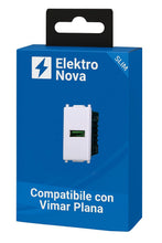 Carica l'immagine nel visualizzatore di Gallery, Elektronova Presa USB Type-A 5V 2.1A caricatore Bianco compatibile Vimar Plana Caricatore 2401