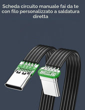 Carica l'immagine nel visualizzatore di Gallery, USB-C a USB-C 65W Cavo di Ricarica Piatto Flessibile | Cavo Dati PD Ricarica Rapida 100cm | Compatibile con iPhone 15/16