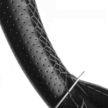 Carica l'immagine nel visualizzatore di Gallery, AUTOZOCO Coprivolante con aghi e filo, coprivolante da cucire, coprivolante antiscivolo, adatto per diametro 37/38 cm, n