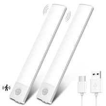 Carica l'immagine nel visualizzatore di Gallery, Vicloon Luce Armadio LED, Sensore Batteria Armadio Lampada, 20CM Magnetica Ricaricabile Luce LED Sottopensile, Dimmerabi