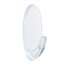 Carica l'immagine nel visualizzatore di Gallery, Command Ganci Medi Trasparenti Adesivi, 2 Ganci e 4 Strisce - Accessori Salvaspazio senza Forare il muro, Tenuta: 900g