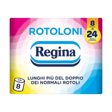 Carica l'immagine nel visualizzatore di Gallery, Regina Rotoloni, 8 Maxi Rotoli di Carta Igienica a 2 Veli
