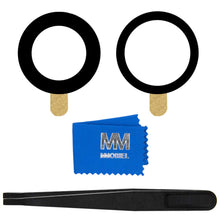 Carica l'immagine nel visualizzatore di Gallery, MMOBIEL Lente in Vetro per Fotocamera Posteriore Compatibile con iPhone 13/13 Mini 2021 Vetro Fotocamera con Doppio Lato