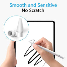 Carica l'immagine nel visualizzatore di Gallery, Punta per Apple Pencil, 4 Pezzi Punte Tips,Alta Sensibilità Punte, Punta Ricambio Accessori, per Apple Pencil 1a e 2a Ge