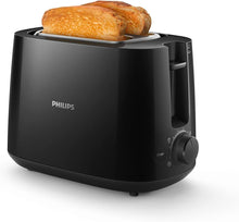 Carica l'immagine nel visualizzatore di Gallery, Philips Daily Collection Tostapane 2 Fette, 8 Impostazioni, 830W, Nero