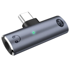 Carica l'immagine nel visualizzatore di Gallery, Adattatore per cuffie USB-C – 2 in 1 a ricarica rapida da 100 W e adattatore audio da 3,5 mm per telefoni di tipo C