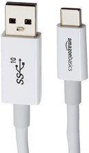 Carica l'immagine nel visualizzatore di Gallery, Amazon Basics Cavo di ricarica rapida adattatore da USB-C a USB-A 3.1 Gen 2, alta velocità 10 Gbps, certificato USB-IF, 