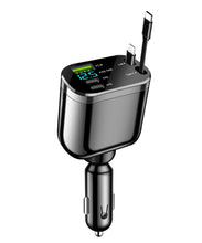 Carica l'immagine nel visualizzatore di Gallery, Caricatore Auto USB C Auto 82W 5-in-1 con Retrattile PD 3.0 | Ricarica Rapida per iPhone 16 15 14 13 12 Pro Max, iPad, G