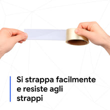 Carica l'immagine nel visualizzatore di Gallery, 3M Scotch 371 Nastro imballaggio trasparente, 50 mm x 66 m, 6 rotoli