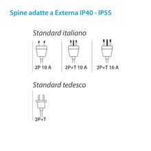 Carica l'immagine nel visualizzatore di Gallery, 4box - Externa scatola da esterno IP55 2 moduli completa di Side. Contenitore e Presa. Non necessita di adattatore. Resi