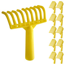 Carica l'immagine nel visualizzatore di Gallery, acquaverde | 2 Rastrelli in Plastica, Pettine a 9 Denti per Raccolta Olive con Foro Universale per Manico, Giallo
